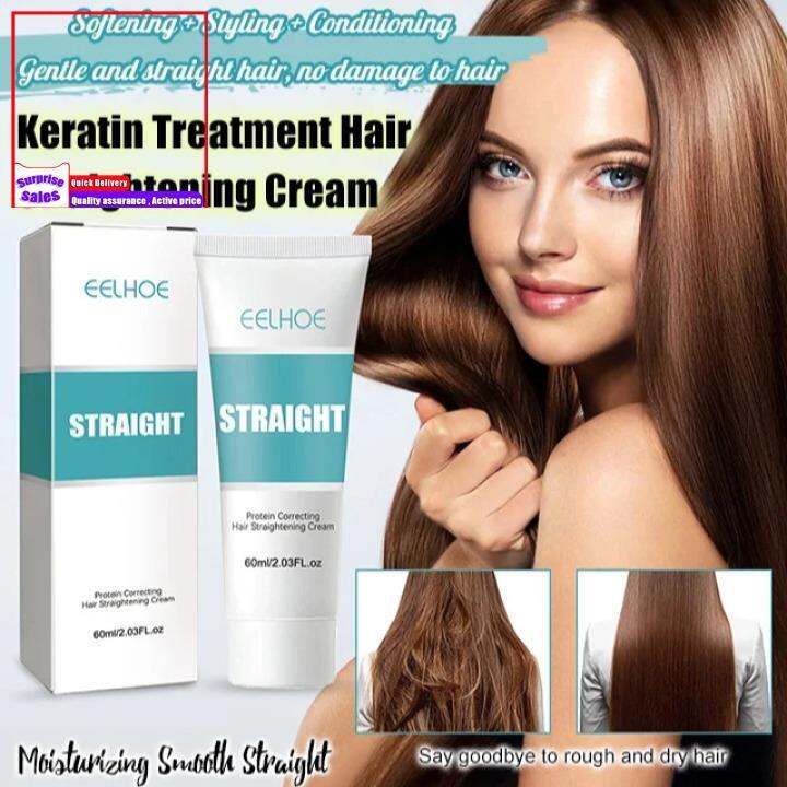 EELHOE Hair Straightening Cream Hair Treatment Protein Correction