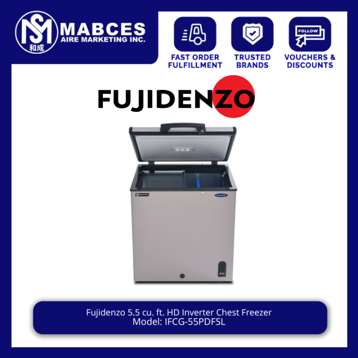 fujidenzo 5.5 chest freezer