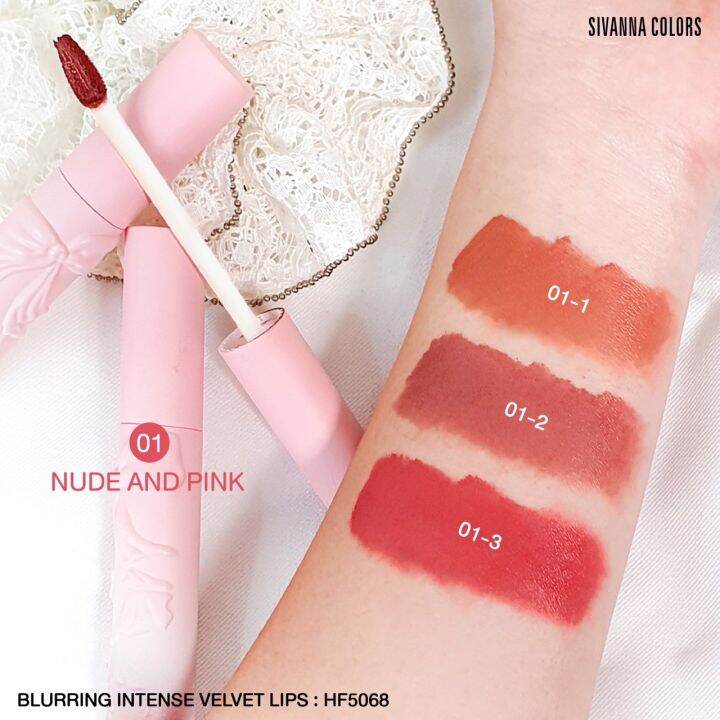 เซ๊ตลิปสติก-เนื้อเวลเวต-1-set-มี-3-แท่ง-ซิวานนา-คัลเลอร์-sivanna-velvet-lips-set-hf5068