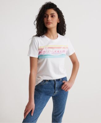 SUPERDRY PL RAINBOW ENTRY T-Shirt - เสื้อยืดสำหรับผู้หญิง