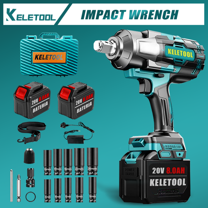 Impact Wrench Efficient heat dissipation Cordless high torque 1/2