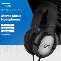 Sennheiser HD206 หูฟังแบบครอบด้านหลังแบบปิดด้านหลังชุดหูฟังสเตอริโอแบบมีสาย 3.5 มม. บริการเก็บเงินปลายทาง