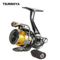 [HOT LIAXLLWISAAZH 534] TSURINOYA Light เกม Ultralight Spinning Fishing Reel FS 500 800 1000 9 1BB 4กก. ลากเหยื่อ Finesse Stream Bass Trout Reel