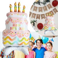 INSIGNIA ใหญ่มากๆ บอลลูนเค้ก สามชั้น ของตกแต่งงานเลี้ยงวันเกิด ลูกโป่งวันเกิด ของใหม่ วันเกิดที่สำคัญ บอลลูนเทียน ทารก/เด็ก