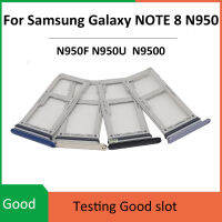 1 Keping Kad Sim Dulang ช่อง Pemegang SD Mikro untuk Samsung กาลาซี Nota 8 N950 N950FD Emasmerah Jambuputihbiruhungitam Dwi &amp; Tgal