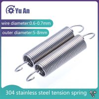 Stainless Steel S Hook Cylindroid Helical Pullback Extension Tension Coil Spring Wire Diameter 0.6- 0.7mm Food Storage  Dispensers