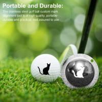 Golf Ball Liner Golf Ball Drawing Alignment Stencils Marking Tool Stainless Steel Golf Marker Tool For Golf Accessories