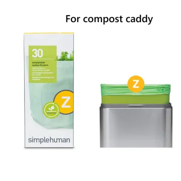 simplehuman Code Z 30-Pack 4-Liter Compostable Custom Fit Liners - Each