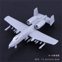 เกมปริศนาขนาดเล็กของเล่นก่อสร้างเรา A-10โจมตีเครื่องบินประกอบเครื่องบินรบเครื่องบินทหารพลาสติกของขวัญวันหยุด