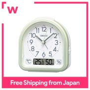 Seiko Clock Alarm Clock Light Green Pearl 112 x 108 x 55mm KR512M