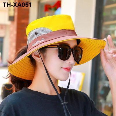 Hat male summer outdoor sun protection hat foldable fisherman mountaineering anti-ultraviolet female