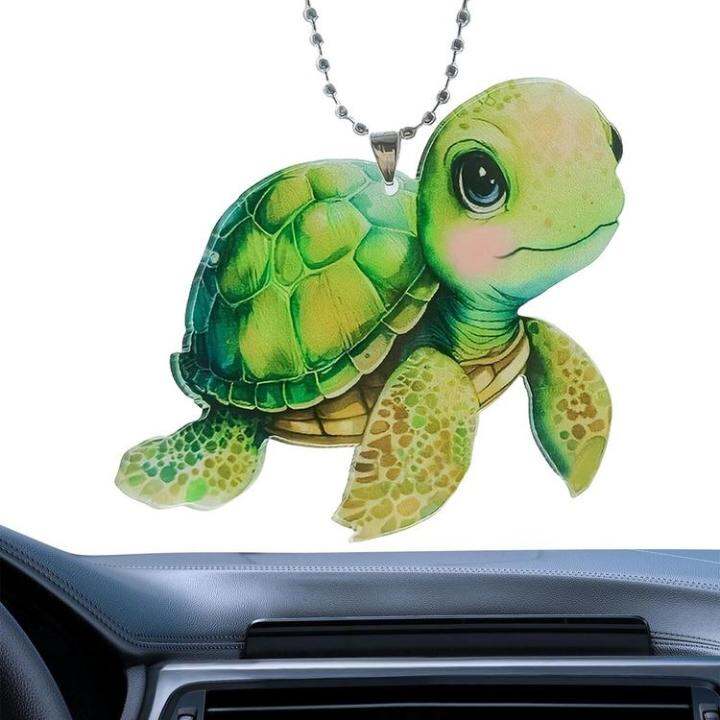 animal-car-pendant-sea-turtle-pendant-for-car-interior-supplies-reusable-auto-rearview-mirror-decoration-multifunctional-colorful-acrylic-car-pendants-for-car-truck-suv-skilful