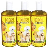 Ion All-Natural Herbal Long Haired Dog Shampoo with Forest Honey and Royal Jelly Extract 500ml (3 bottles)