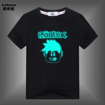 Kids Roblox Print Casual T-shirt Tops Boys Girls Cartoon Summer Crew Neck  Tee Shirts Casual Pullover Tops