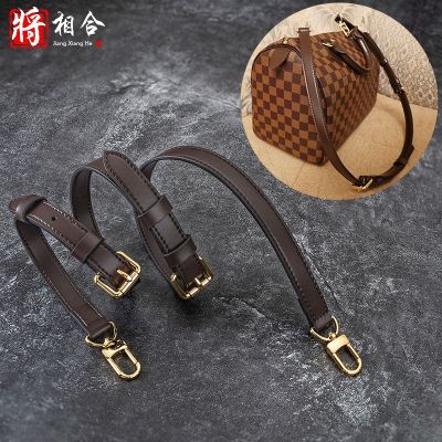 suitable for LV Checkerboard shoulder strap replacement speedy bag brown messenger leather bag with presbyopic wash bag strap