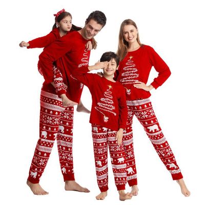 【cw】 2022 Fashion Couples ChristmasMatchingSet Mother Kids ClothesPajamas ForClothing Set 【hot】