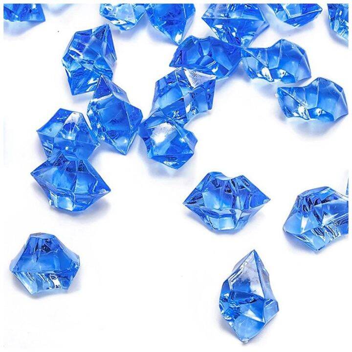 200 Pieces Fake Ice Cubes Diamonds Plastic Crushed Ice Rocks 1 Inch