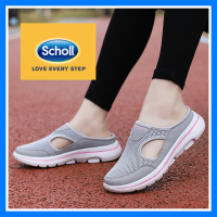 Scholl รองเท้าผู้หญิง Scholl รองเท้าผ้าใบรองเท้าผู้หญิง รองเท้า Scholl รองเท้าหญิง Scholl รองเท้าผ้าใบผู้หญิง รองเท้าแตะเกาหลี sholl ขนาดใหญ่ 41 42 ครึ่งรองเท้าแตะแบนแบนฤดูร้อนโบฮีเมียรองเท้าแตะผู้หญิงกีฬาลำลองกีฬาครึ่งรองเท้าเดิน- AS2029