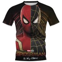 （Can Customizable）2023 Spiderman 3D Printed Short Sleeve T-shirt（Adult and Childrens Sizes）