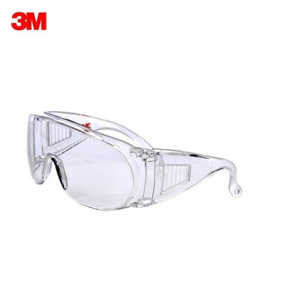 3M แว่นนิรภัย (แว่นเซฟตี้) 1611 แว่นตาเลนส์ใส Visitor Spectacle สามารถสวมทับแว่นสายตาได้ Safety Eyewear Protection
