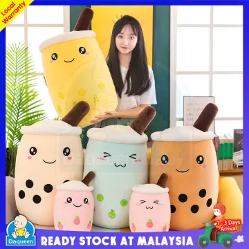 Plush Boba Tea Cup Toy Bubble Tea Pillow Cushion Cute Fruit Drink