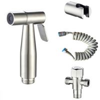 Handheld Bidet Sprayer Set Toilet Bidet Faucets Stainless Steel Hygienic Shower Sprinkler Bathroom Shower Tap Self Cleaning G1/2