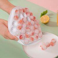 Round 37 Cavity Honeycomb Ice Cube Maker Reusable Trays Ice Cube Mold Whiskey Ball Popsicle Ice Cube Tray Box with Removable Lid Ice Maker Ice Cream M