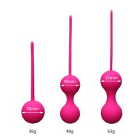 卍✥ Strawberry13njt7yj Silicone Kegel Exercisel Exercise Balls Tighten Machine Products for