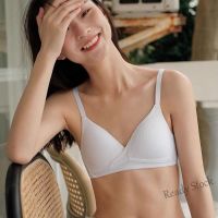 【Ready Stock】 △∋✺ C15 Cotton bra female wireless student bra small chest gathered collect side breast comfortable underwear