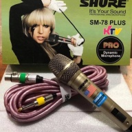 HCM Micro Karaoke Có Dây Cao Cấp SHURE SM-78 Plus, Hàng Mỹ, Chuyên Dùng Cho Âm Thanh Sân Khấu thumbnail