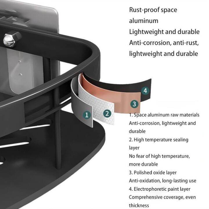 bathroom-shelf-organizer-ชั้นวางในห้องน้ำ-ชั้นวางของ-ชั้นวางอะลูมิเนียมทรงสามเหลี่ยม-ติดผนังได้โดยไม่ต้องเจาะ-ไม่เป็นสนิม-ชั้นวางของในห้องน้ำ-ชั้นเก็บของในห้องน้ำ-ชั้นวางของเข้ามุม-ชั้นวางในห้องน้ําเข
