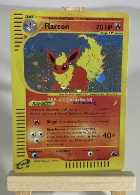 PTCG-G แผ่นฟอยล์ลายโปเกมอนรุ่นแรก2ชิ้นแฟลชการ์ดเกม Charizard Lugia Magcargo เก็บพร็อกซีการ์ด PTCG พร้อม Stockjssdv9ec82