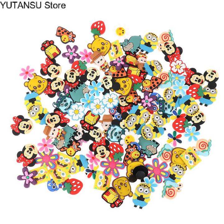 YUTANSU Store 【Flash Sale】20Pcs Crocs Jibbitz Random Style PVC Cute