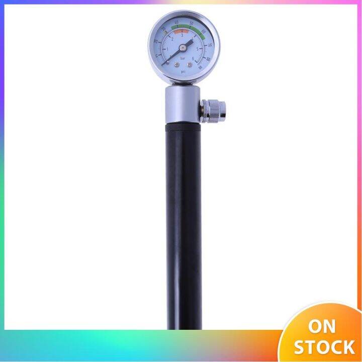 [LWF 2022] High Pressure Bicycle Pump With Gauge Meter Shock Hand Bike