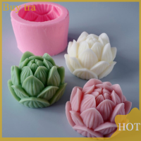 [Buytra] น้ำมันหอมระเหยเทียนซิลิโคนแม่พิมพ์3D Lotus Flower Shape SOAP ซิลิโคนแม่พิมพ์ DIY