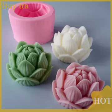 12 Cavities Silicone Molds Flower Leaf Pattern Soap Mold 3D