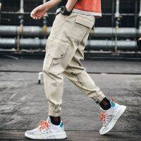 CODna68138 Pants men s Korean version of the trend of autumn new nine-point casual pant loose multi-pocket cargo pants men