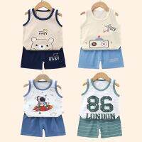 Children Sets Kids Clothes Boys Girls Vest Suit Summer Childrens Clothing baby Cotton T-Shirts Shorts Tank Top Sleeveless