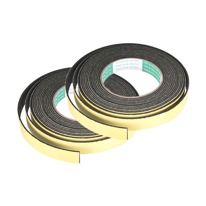 uxcell 2 Pcs EVA Foam Seal Tape Adhesive Weather Strip to Doors and  Furniture Electrical Cabinets Cars Speakers Adhesives Tape