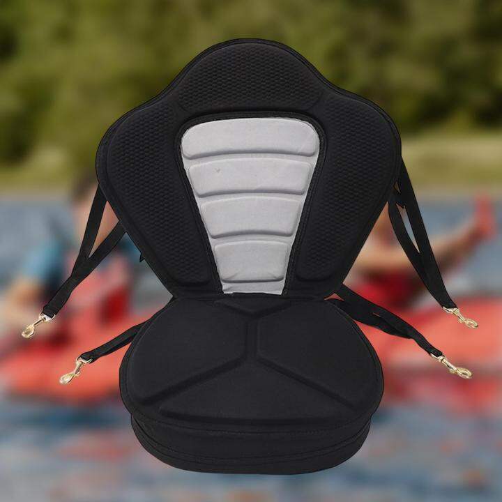 thumbnail image 2 of Detachable Kayak Seat With Back Support - Padded Canoe Seat Cushion With Storage Bag 2 of 14