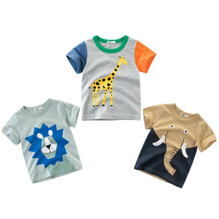 summer-cute-infant-boys-short-sleeve-cotton-shirt-kids-toddler-cartoon-shirt-top