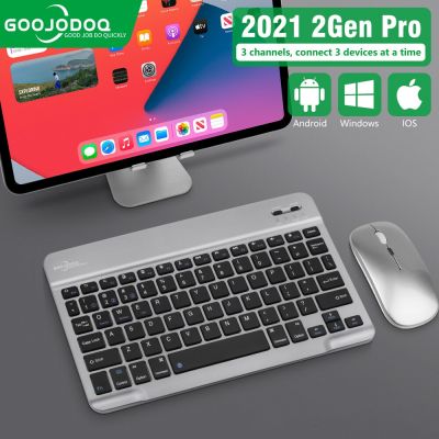 Bluetooth Keyboard Wireless Rechargeable Keyboard Mouse For iPad Samsung Xiaomi Huawei Keyboard Mouse For iOS Android Windows