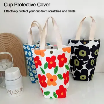 30oz Eco-Friendly Portable Tote Bag Tumbler Carrier Water Bottle Bag  Beverage Bag Cup Sleeve Mug Holder YELLOW 