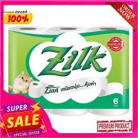 ซิลค์ คอตตอน กระดาษชำระ x 6 ม้วนZilk Kotton Roll Toilet Tissue x 6 Rolls