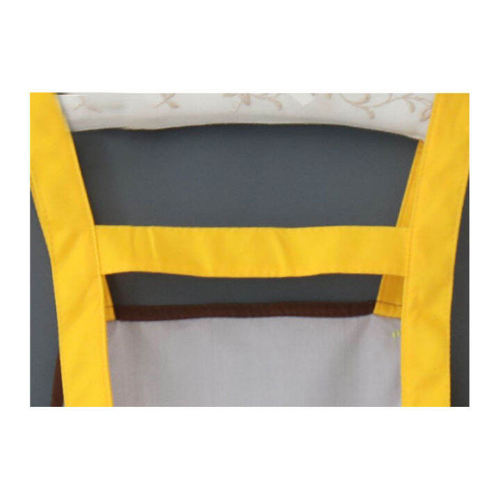 oil-proof-apron-large-pocket-apron-waterproof-work-clothes-catering-work-clothes-household-apron-catering-apron