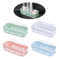 Shower Shelf Plastic Shelf Organizer Toilet Adhesive Shampoo Gel Storage Basket Decoration Bathroom Corner Bathroom Shelf