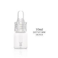 Clear Glass Dropper Bottle PVC Rubber Head Dropper Clear Ring Essential Oil Cosmetics Empty Bottle Facial Beauty Cosmetic