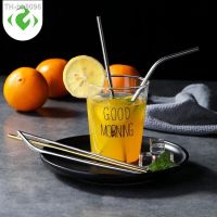 ❈ Nordic Colorful 304 Stainless Steel Drinking Straws Reusable Bent Metal Straw High Quality Tube Office Bar Drinkware Accessories