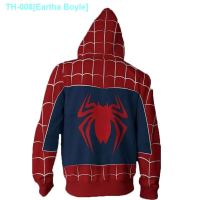 ❉ Eartha Boyle Diffuse wei superhero ps4 remy spider-man cosplay coat with 3 d with hood leisure zipper fleece