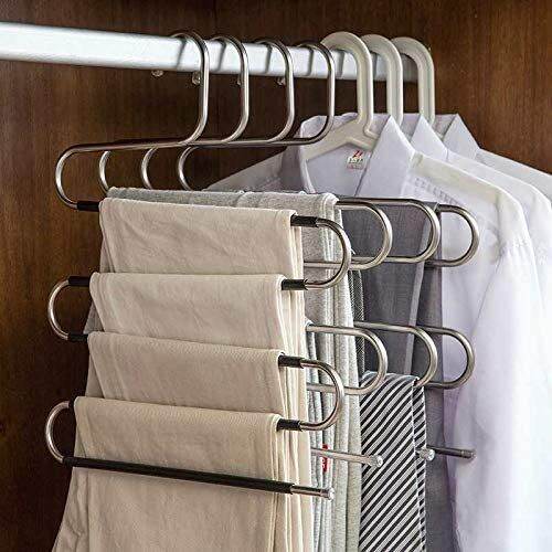 pants-hangers-non-slip-4-pack-s-shape-trousers-hangers-stainless-steel-clothes-hangers-closet-storage-organizer-for-pants-jeans-clothes-hangers-pegs